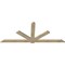 Ekena Millwork Kennewick Rough Sawn Timber Gable Bracket, Douglas Fir, 108"W x 45"H x 2"D x 6"F, 10/12 Pitch GBW108X45X0206KEN00RDF - alternate 5